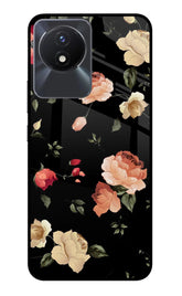 Flowers Vivo Y02/Y02T Back Cover